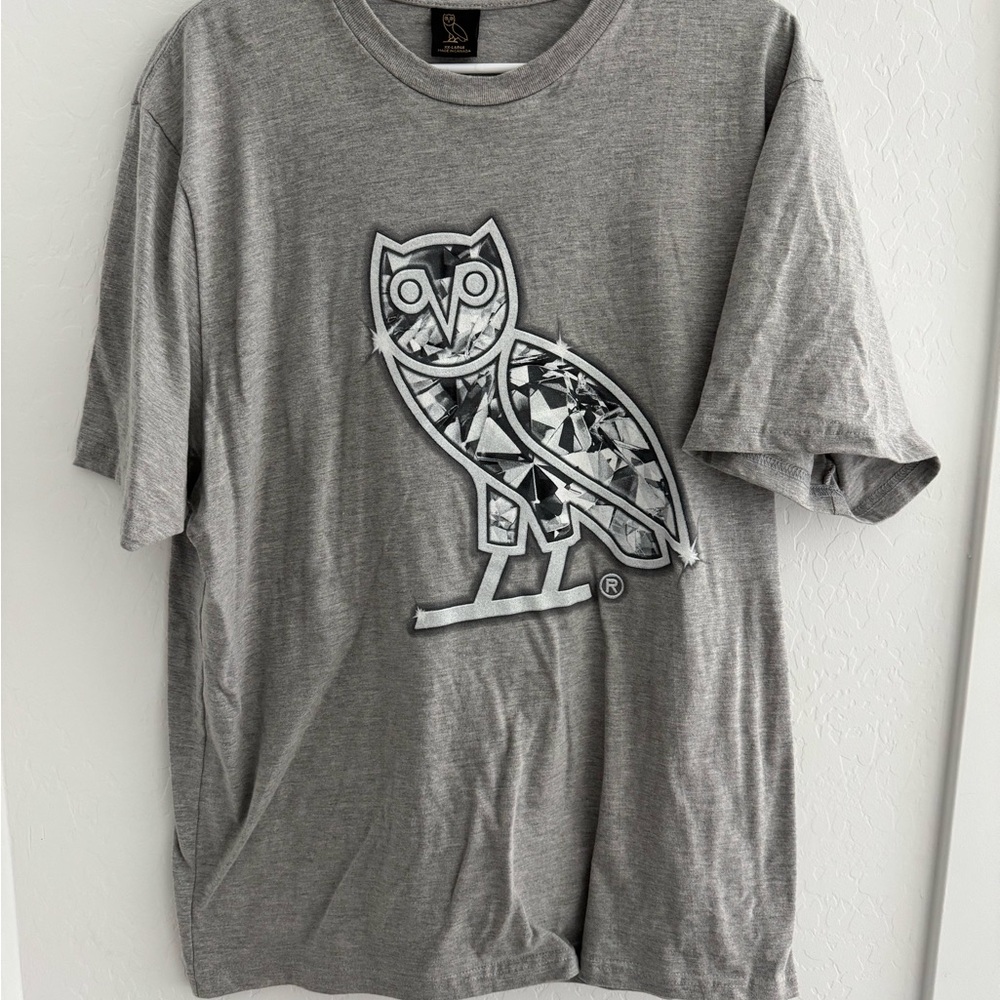 Gray OVO Owl T-shirt. XXL